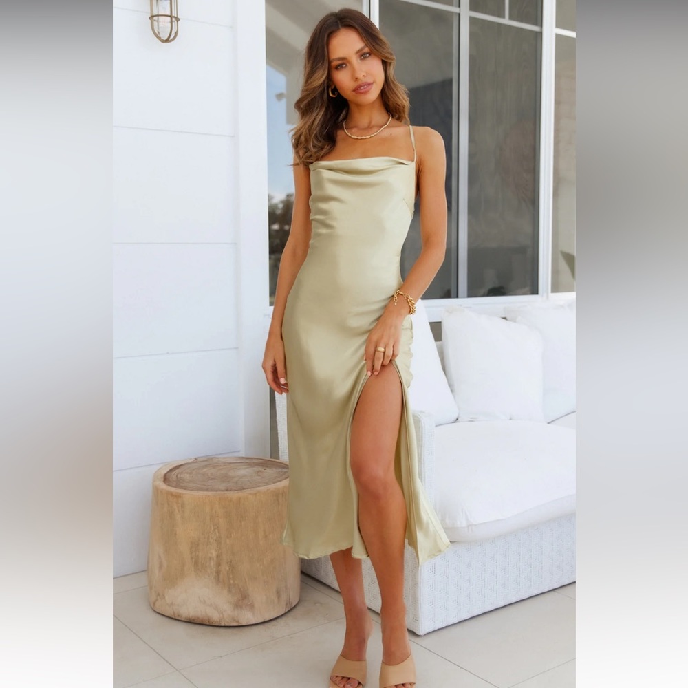 brand new with tags never worn hello molly maxi silk dress